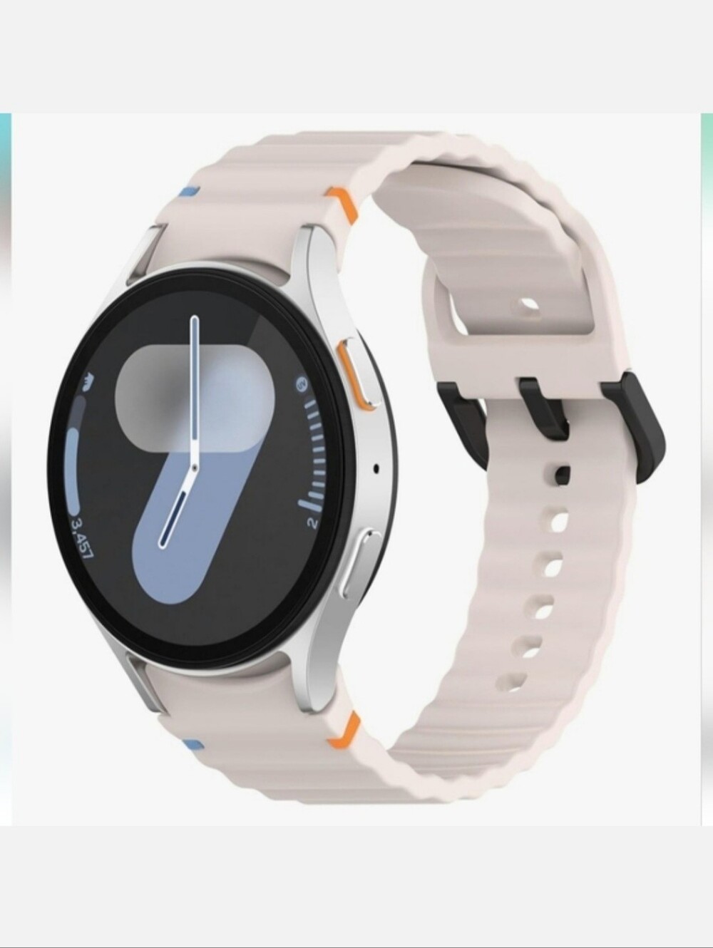 Samsung Smartwatch Replacement Band White Silicone 20mm Watch Size Small Medium